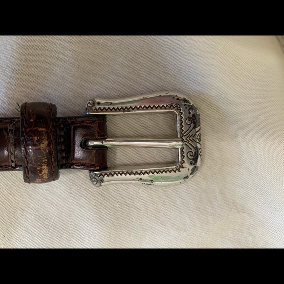 Medium 32 size Vintage herringbone braided Brighton leather belt. - Picture 8 of 9
